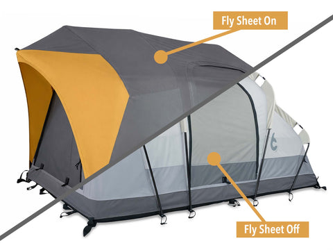 Rev RACK TENT desert / Front Runner  Desert / Other  Desert / Yakima/Rhino REV RACK TENT FRONT RUNNER DESERT OTHER  YAKIMA/RHINO Lightest Vehicle Top Tent solution at only 25 lbs / 11 kgs